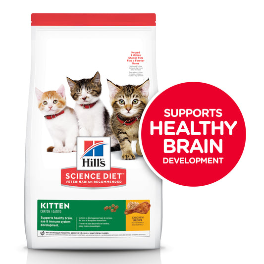 Hill's Science Diet Kitten Chicken Recipe Dry Cat Food, 7 lb bag