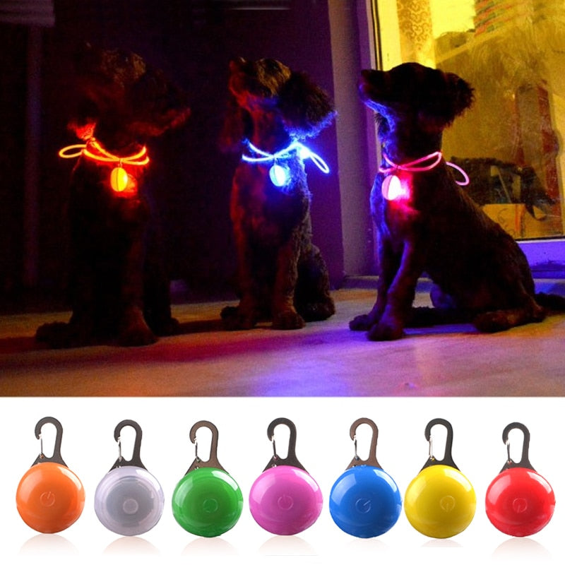 Dog and  Cat Collar Glowing Pendant