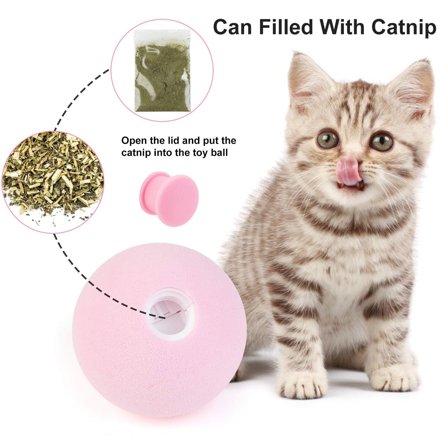 Interactive Ball Catnip Cat Training Toy