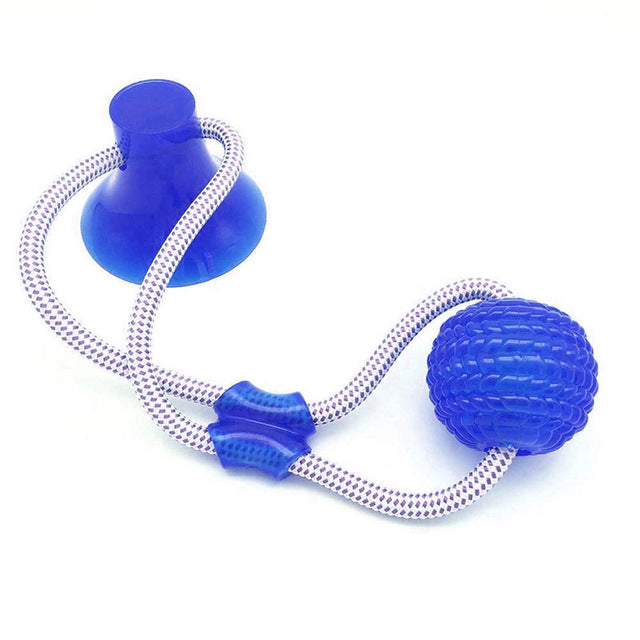 Pet Dog Toys Silicon Suction Cup Tug dog toy- Dogs Push Ball Toy Pet Tooth Cleaning