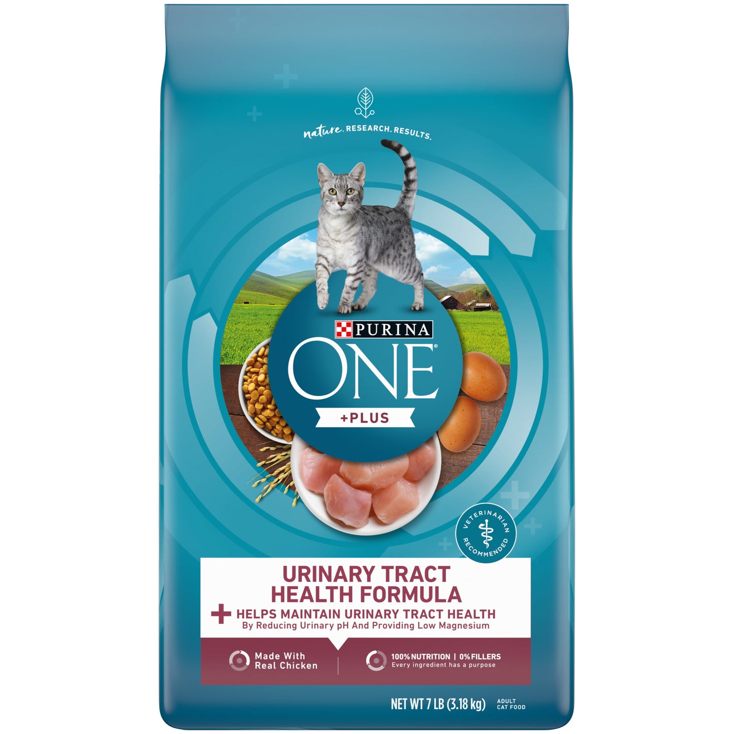 Purina ONE High Protein Dry Cat Food, +Plus Urinary Tract Health Formula, 7 lb. Bag