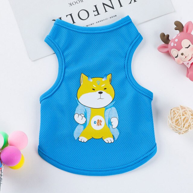 Pet Cat Clothes for Cats Summer Vest T-Shirt for Dogs and Cats