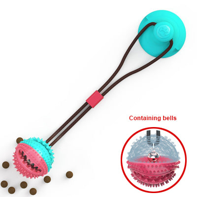 Pet Dog Toys Silicon Suction Cup Tug dog toy- Dogs Push Ball Toy Pet Tooth Cleaning