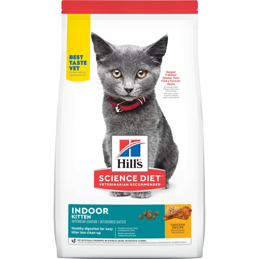 Hill's Pet Nutrition Science Diet Chicken Flavor Dry Cat Food for Kitten, 7 lb. Bag